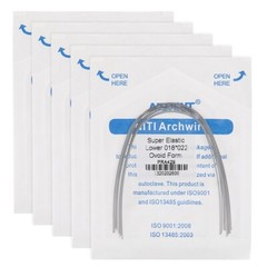 AZDENT Dental Orthodontic Super Elastic Niti Arch Wires Rectangular Ovoid/Nature