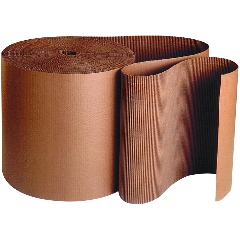 AVIDITI Shipping Corrugated Roll Kraft, 12 x 250′, 1-Pack | Corrugated Cardboard