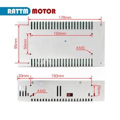 〖US〗600W 12V 24V 36V 48V 60V 72V DC Switching Power Supply PSU for LED/CCTV/CNC