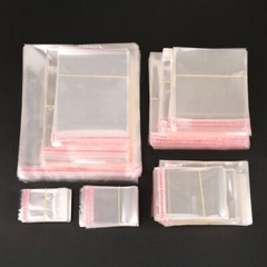 200 Clear Resealable Recloseable Self Adhesive Cello Tape OPP Poly Plastic Bags
