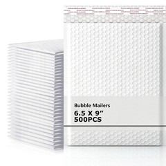 500pcs 6.5″x9” Poly Bubble Mailers Shipping Mailing Padded Bubble Envelopes Bags