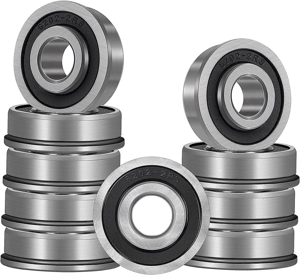 10 Pack Flanged Ball Bearings 5/8″ x 1-3/8″ x 1/2″, Pre ID x OD
