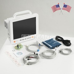 12″ Patient Monitor ICU CCU Vital Sign For ECG NIBP SpO2 TEMP RESP EtCO2 PR