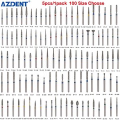 Dental Diamond FG Burs for High Speed Handpiece Friction Grip 1.6mm 100 Types