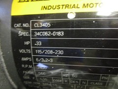 MP End Suction Centrifugal Pump and Motor Unit | MP22746 Baldor CL3405