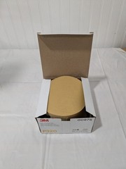 100ct 3M Gold Abrasive 6″ Hookit Sanding Discs – Grit P320 00975