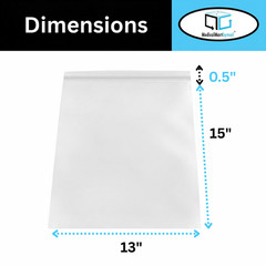 2000 13″ x 15″ Clear Reclosable Zip Seal Bags Plastic 2 Mil Lock Jewelry Zipper