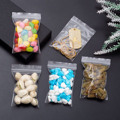 400PCS Small Resealable Plastic Bags With Labels – Assorted Sizes for Storage an