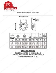 (25) M10-1.5×25 Class 10.9 DIN Hex Flange Bolts & (25) M10-1.5 Flange Lock Nuts
