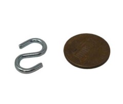 Steel S Hook, Zinc-Plated, 7 lb Capacity, 3/4″ Length, 3/8″ Width, Pack of 50