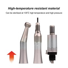 Dental E-generator Air Motor LED High & Low Speed Handpiece Kit 2 Holes/4 Holes