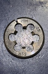 M20x2.5 Adjustable Round Die HSS High Speed Steel M20 X 2.5 1-1/2”OD