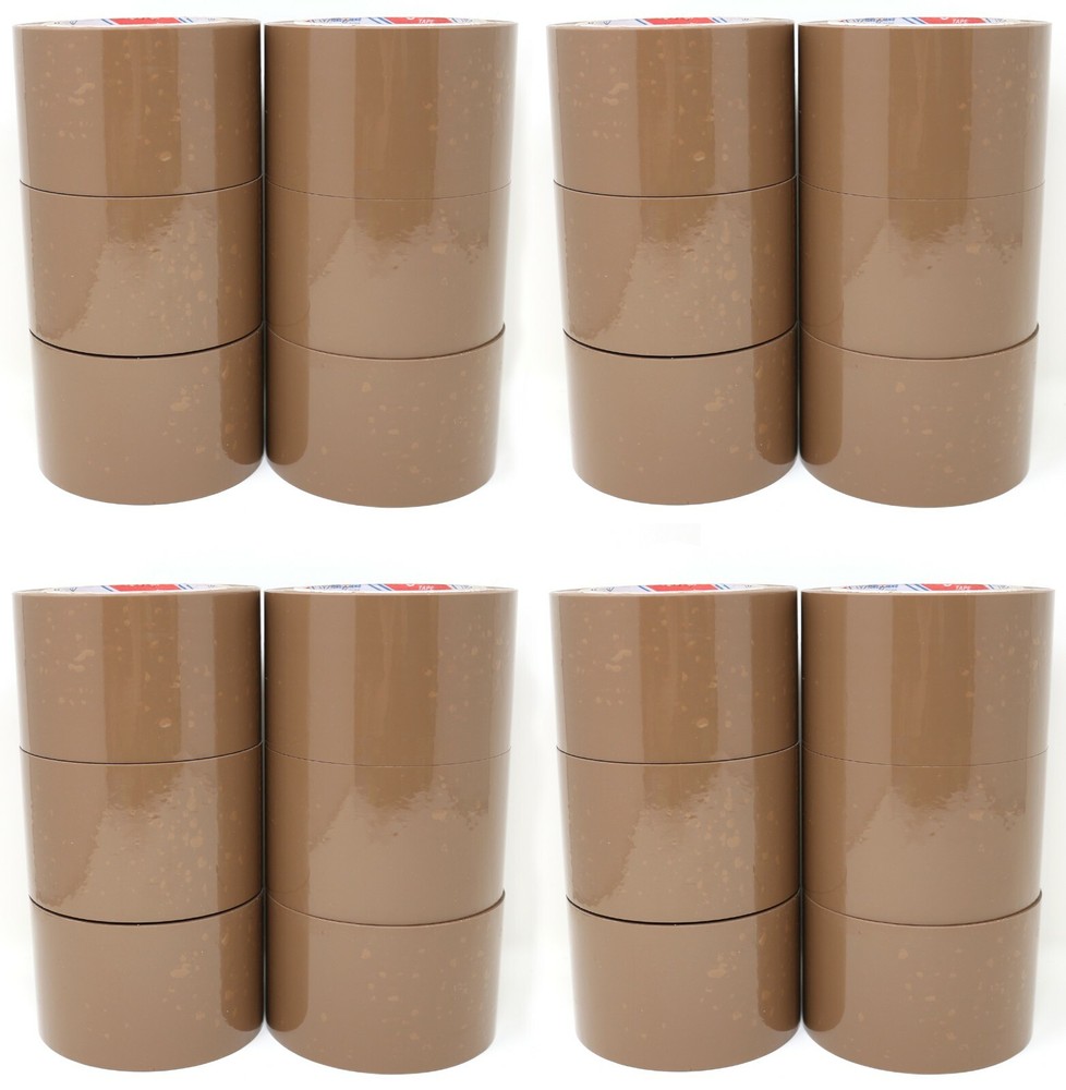 (24) Rolls Tan Brown Packing Tapes 2.75 Inch 95 Yards 2.0 Mil
