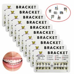 100Packs Dental Orthodontics Bracket Braces Mini Roth 022″ 3-4-5hooks #2 RP^^op