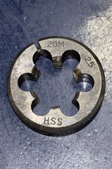 M20x2.5 Adjustable Round Die HSS High Speed Steel M20 X 2.5 1-1/2”OD