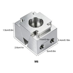 2PCS M6 OK Clamp Fixture CNC Side Clamping Device Bidirectional Workholding Tool