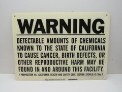 Brady 58621 California PROP 65 Facility Hard Plastic Warning Sign 14″ x 10″
