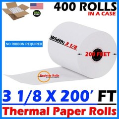 3 1/8″ x 200′ 50 ROLLS THERMAL PAPER CASH REGISTER POS PAPER ROLL RegisterRolls®
