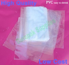 500 pcs 6.5X9″ CD, DVD, PVC Shrink Film Wrap Flat Bag Heat Shrinking Packaging