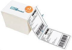 Fanfold4 x 6Direct Thermal Labels White Perforated Shipping Labels 500pcs,1Stack