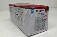 Kidde 4 inch Battery Powered Smoke Detector With Photo Electric Sensor (4 PACK)