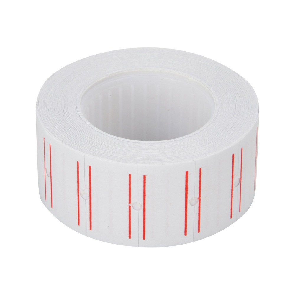 30 Rolls 600/Roll White Red Line Price Gun Paper Tag Labels for MX 5500 w/ 3 ink