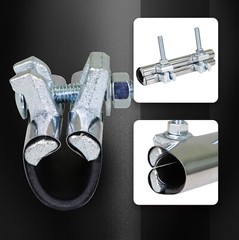 1 in. x 3 in. Long 1-Bolt IPS Pipe Repair Clamp, Stainless Steel