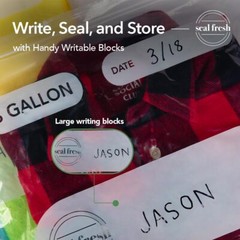 3 Gallon Heavy Duty Plastic Storage Bags – 15 Count Jumbo Zip Bags