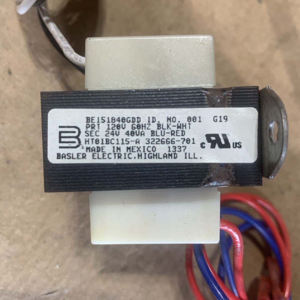 BE151840GDD HT01BC115-A BASLER TRANSFORMER 120V Stepdown 24V