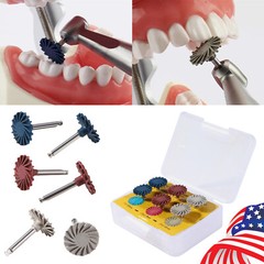6Pcs Dental Composite Polishing Diamond System RA Disc 14mm Wheel Kit SANDENT po