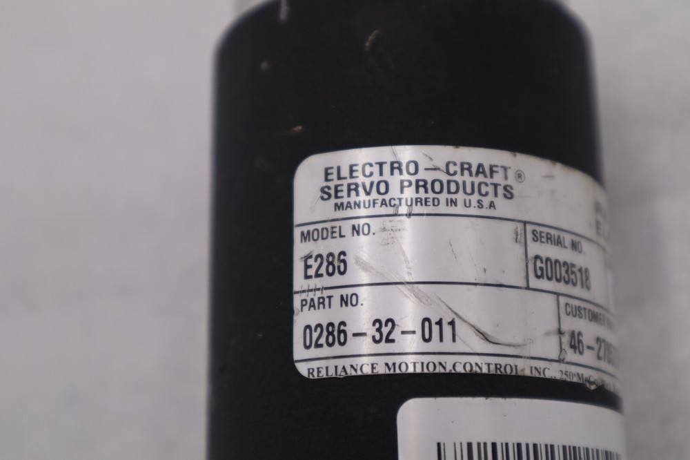 Reliance Electro Craft Model E286 Brushless Servo Motor STOCK B-1566