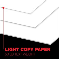 Accent Opaque White Printer Paper, 12” x 18” 20lb Bond/50lb, 2,500 Sheets