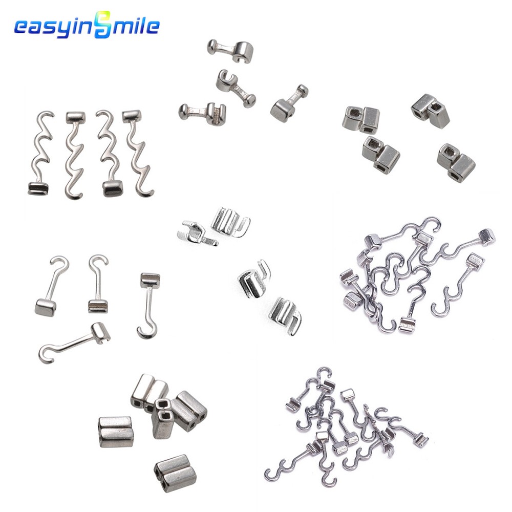10X Dental Orthodontic Crimpable Hook sliding right/left/long/left for bracket
