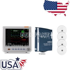 ETERFANT Patient Monitor ICU CCU Vital Sign for HOSP ECG/NIBP/RESP/TEMP/SPO2/PR