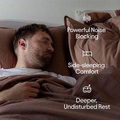 Loop Dream Earplugs for Deep Sleep, Napping and Snoring – Black