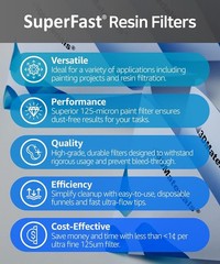 High-Quality 100 pcs Disposable Filters – Ideal for 3D Printer Resin & Paint