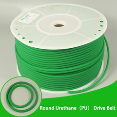 Green PU Round Urethane Drive Belt – 2 to 18mm Dia, Polyurethane Rough Surface