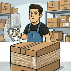12 Rolls 5″ x 1000′ (45 Gauge) Extended Core Stretch Hand Shrink Wrap – Clear