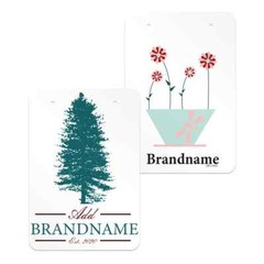 100 pcs Matte White 2-3/4″ x 4″ Custom Printed Jewelry Earring Display Cards