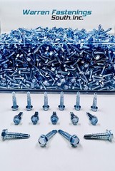 Hex Washer Head #12 x 3/4 Self-Drilling Tek Screw #3 point 800pc IHW