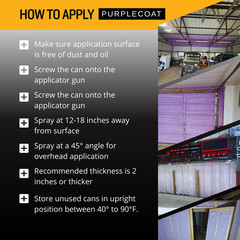 Vega Bond Purplecoat Single Component Closed Cell Spray Foam Insulation -12Packs
