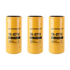 3 Pcs Brand New Engine Oil Filter Fits For Caterpillar 1R-0716