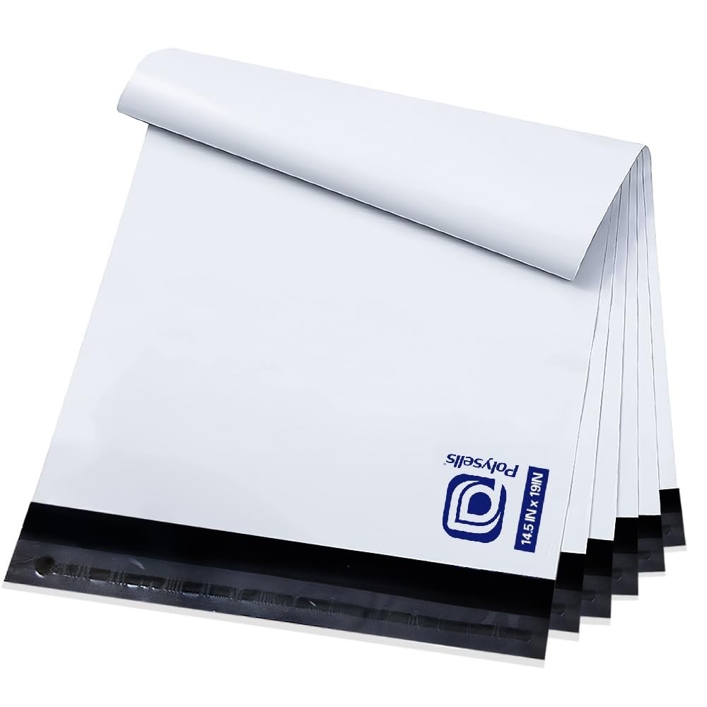 POLYSELLS 100 Pcs 14.5×19 Inch Poly Mailers Shipping 14.5″ X 19″, 100