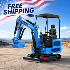 1.8 Ton Mini Excavator 4000lbs KUBOTA Twin Cylinder Diesel Engine Crawler Digger