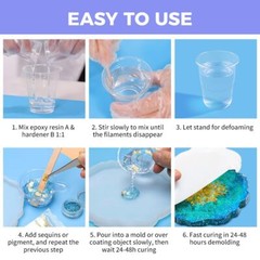 Epoxy Resin Kit 2 Gallon – Crystal Clear High Gloss Low Odor for Crafts