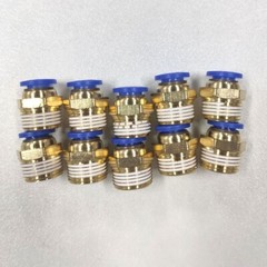 10PCS 8mm or 5/16″ OD to 3/8″ NPT Male Straight Push In Connect Tube Fitting