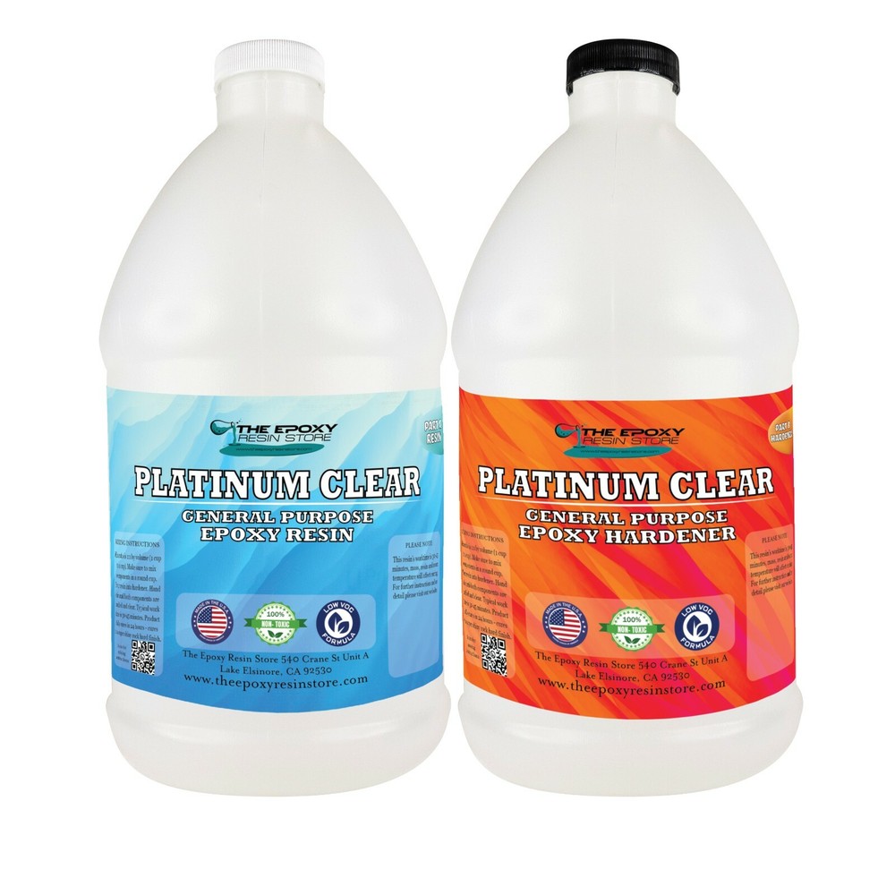 Clear Epoxy Resin Table top bar epoxy craft art coating epoxy – 2 GALLON KIT