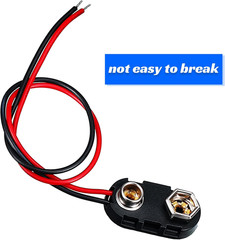 20 Pack 9v Battery Connector I Type 9v Battery Connector Clip Long Cable Connect