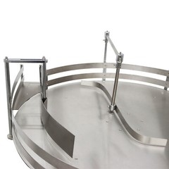Auto Bottle Unscrambler 39.4” Round Table Bottle Collecting Machine Organizer