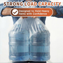 6 Pack 40X60 in Extra Large Clear Plastic Bags, Large Plastic Storage Bags for F